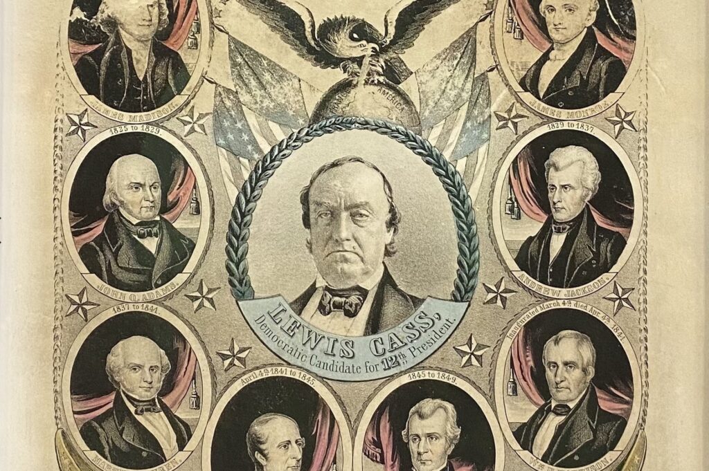 Conservation of an 1848 Democratic Presidential Campaign Lithograph